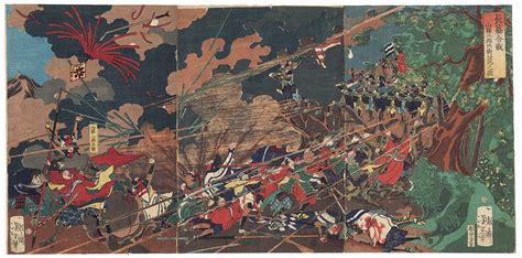 The Battle of Nagashino : Un Tableau Vibrant de Chaos Guerrier et d'Éclat Metallurgical !